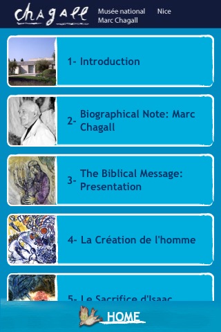 Musée National Marc Chagall de Nice (France) (English Version) screenshot 2