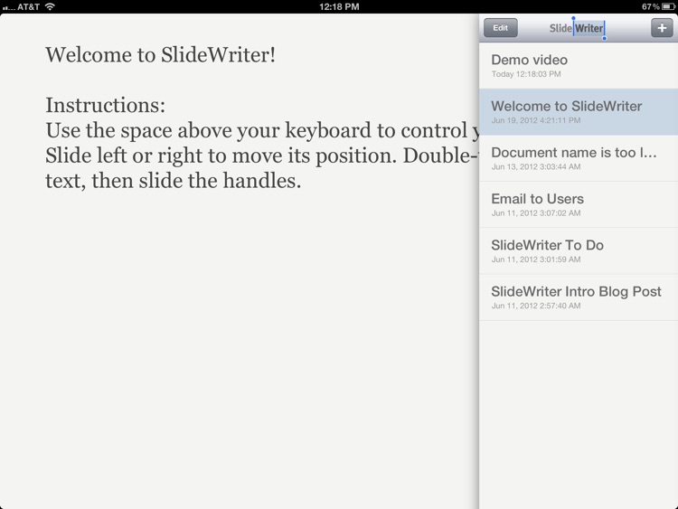 SlideWriter