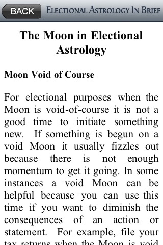 2010 Electional Astrology Planning Guide by Joanne Hampar screenshot 4