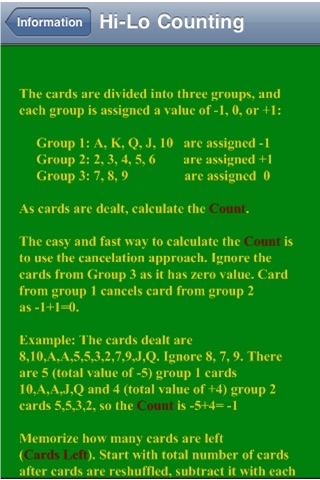 BlackJack Counting Trainer screenshot 4