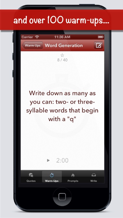 Just Write: The Writing Prompts App