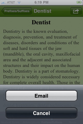 Medical Terminology and Abbreviation Handbook screenshot 3