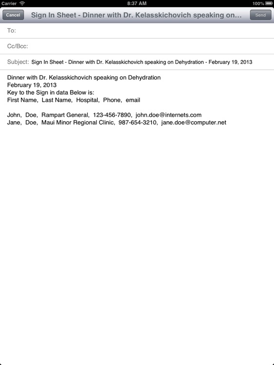 Sign-In Sheet - Collect Attendee Information screenshot-4