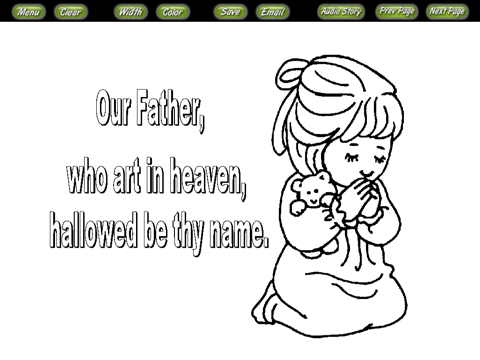 Bible Coloring Stories the Lords Prayer screenshot 3