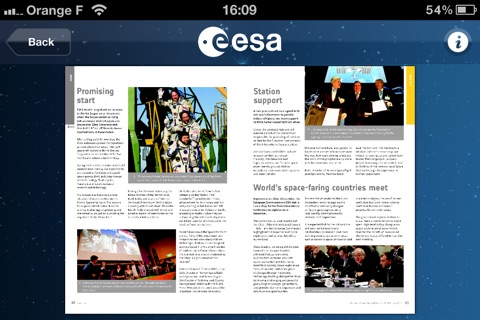 ESA Bulletin screenshot 3