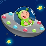 Space learning game for children age 2-5 Train your skills for kindergarten preschool or nursery school