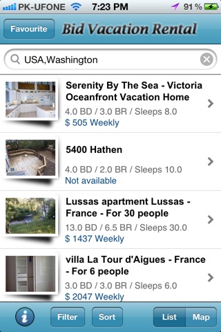 Bid Vacation Rental screenshot 2