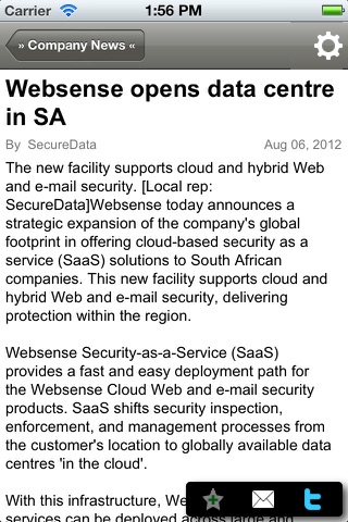 SecureData News Lite screenshot 2