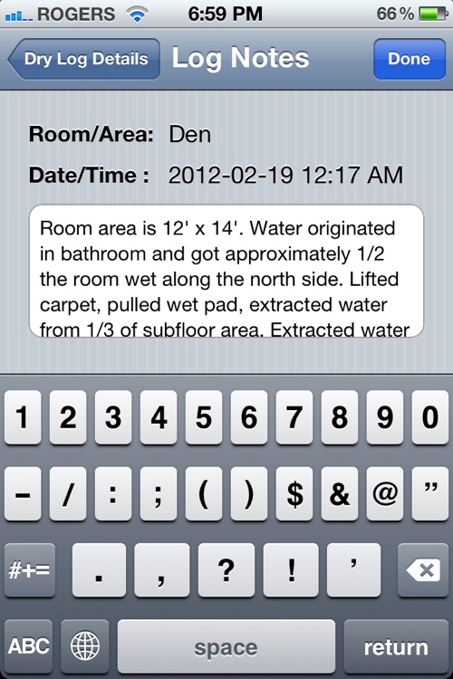 Water Damage Drying Log - Lite screenshot-4