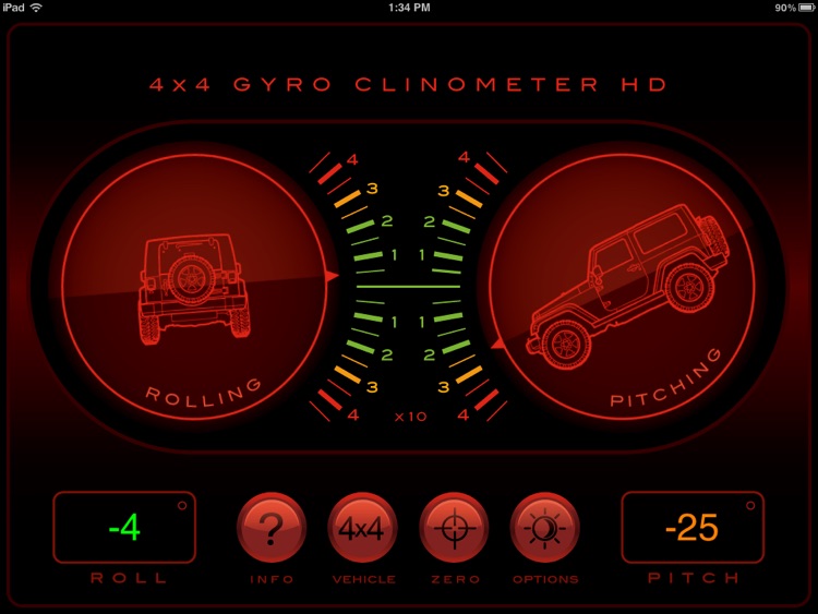4x4 Gyroscope Clinometer HD screenshot-4