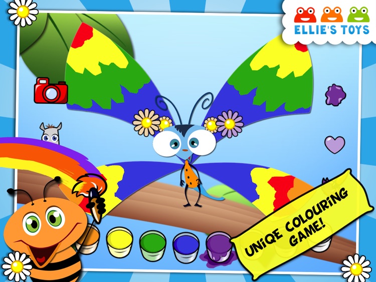 Ellie's Wings HD -  Free Animal Coloring Game for Children & Family to play together screenshot-3