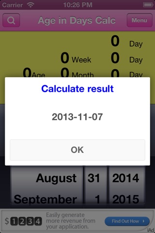 Age In Days Calculator screenshot 4