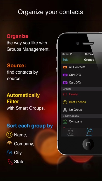 Tacts: Smart Contact Manager, Group Text & Email and Favorites