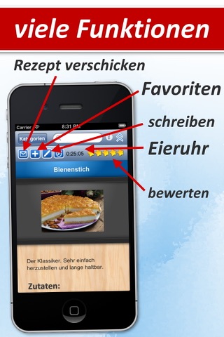 Kuchen HD - 450 Rezepte mit Backmanager screenshot 4