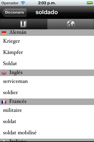 Spanish Dictionary screenshot 3