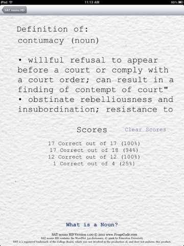 SAT nouns HD screenshot 2