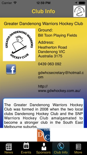 Greater Dandenong Warriors Hockey Club(圖5)-速報App