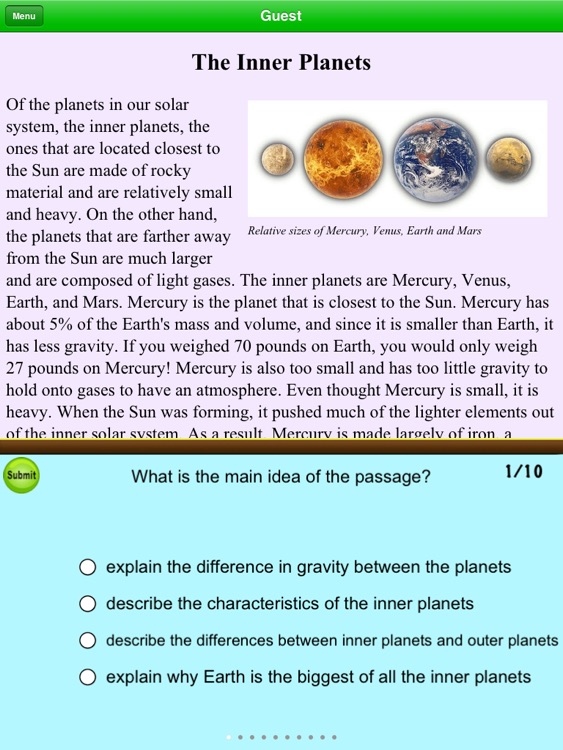 5th Grade Science Reading Comprehension Free