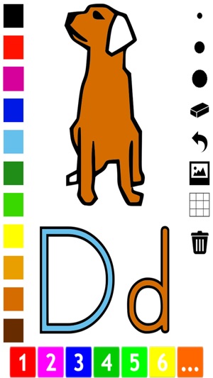 字母 圖畫書 幼兒： 學習寫和畫 字母 字母在英語與許多圖片，學校，幼兒園和幼兒園(圖2)-速報App