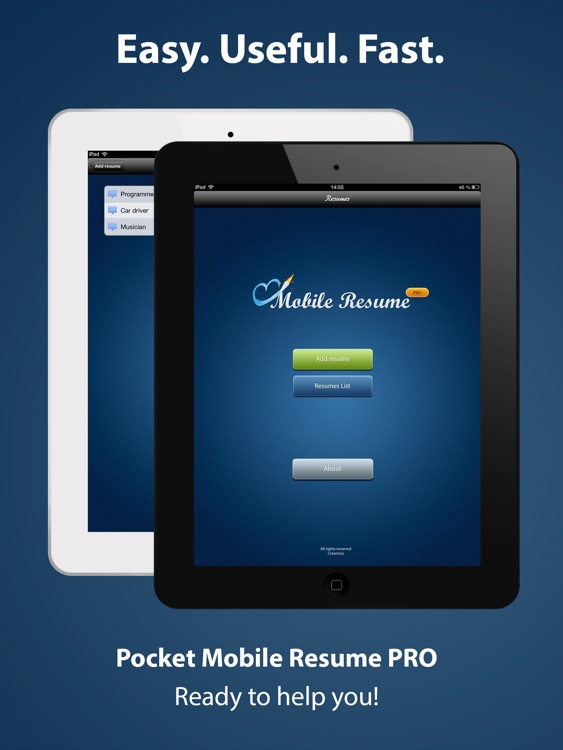 Pocket Mobile Resume PRO screenshot-4