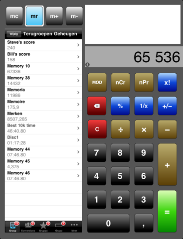 Calculator Brain for iPad screenshot 2