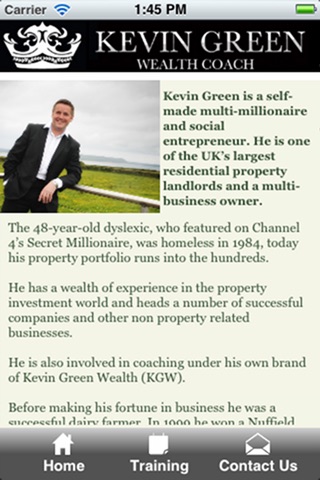 Kevin Green Wealth screenshot 2