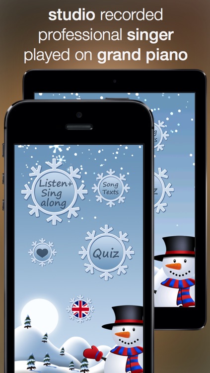 Christmas Music - studio recorded songs to sing along and karaoke screenshot-0