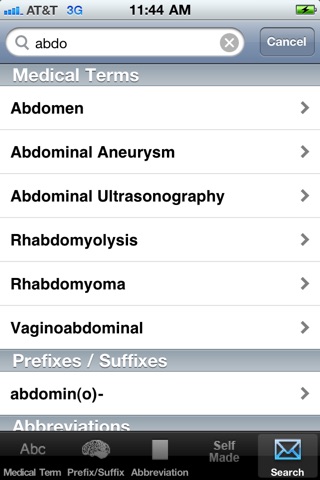 Quick Medical Terminology and Abbreviation Reference screenshot 2