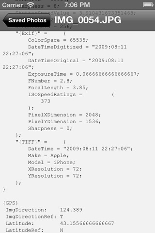 Photo Metadata Reader screenshot 3
