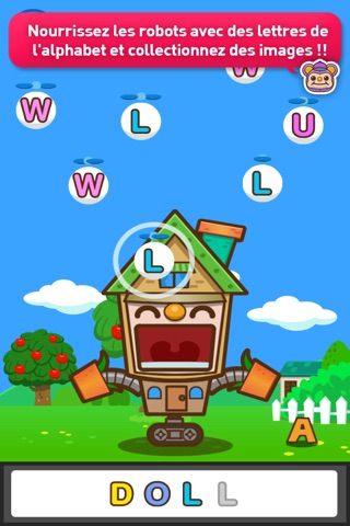 Feed Me Alphabet - Learn & Collect English Words with Interactive Robots screenshot 2
