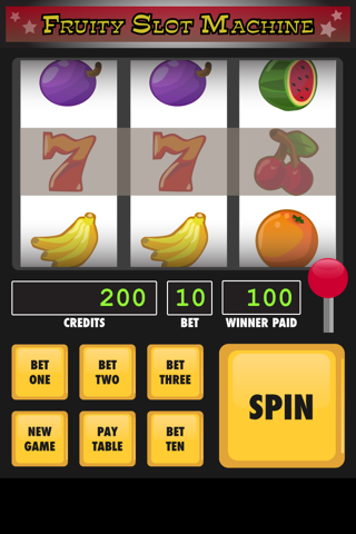 Fruity Slot Machine Free screenshot 3