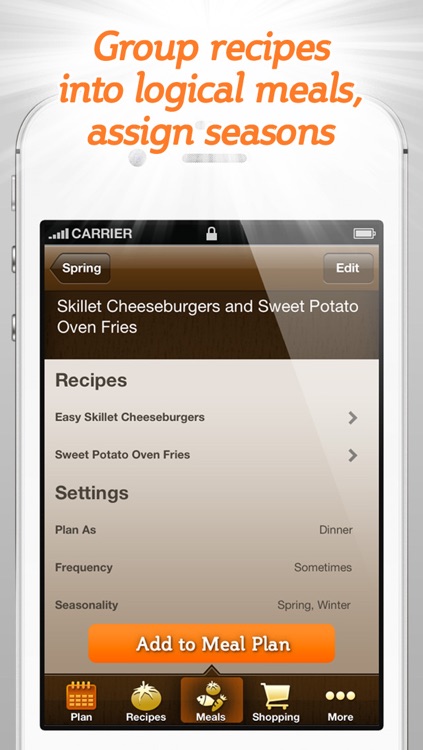 Spinning Meals Smart Meal Planner screenshot-3