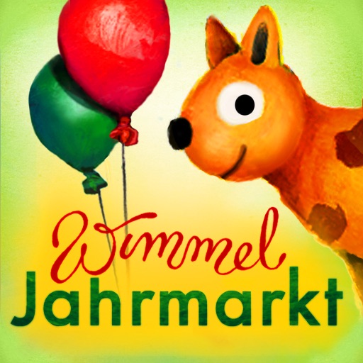 Wimmel-App Jahrmarkt – Hochwertiges, handgezeichnetes Wimmelbuch für Kinder