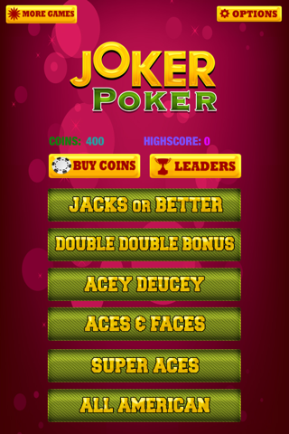 A Joker Video Poker Free Lucky Casino Card Game with Bonus screenshot 2