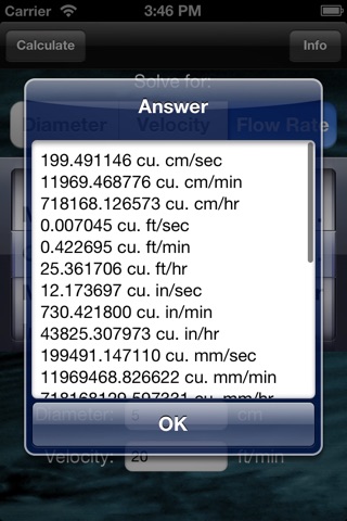 Flow Rate Calculator screenshot 4