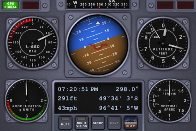 V-Cockpit GPS Lite - All in one (Compass, Altimeter, Speedometer, HUD, ...)