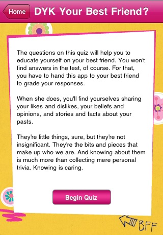 Do You Know Your Best Friend?