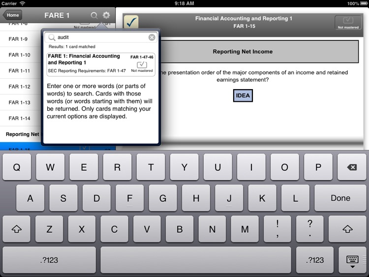 Becker's 2013 CPA Mobile Flashcards for iPad screenshot-3