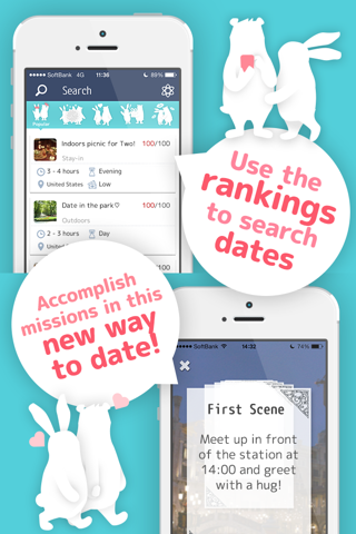 WITH - World's best date app!    Complete missions to proceed in this new way to date. Perfect Date planning app for couples! screenshot 4