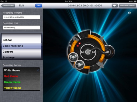 Sound Recorder With Skins Lite screenshot 4