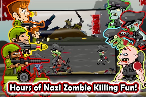 A Soldiers Vs. Nazi Zombies Defense Game - Free Shooter Game screenshot 4