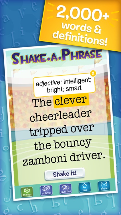 Shake-a-Phrase: Fun With Words and Sentences