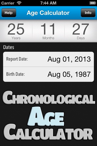 Chronological Age Calculator screenshot 4