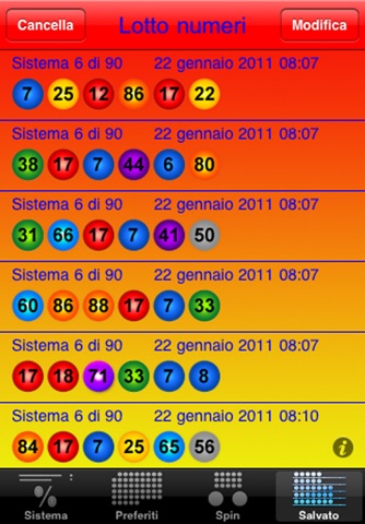 Lotto with lucky numbers screenshot 2