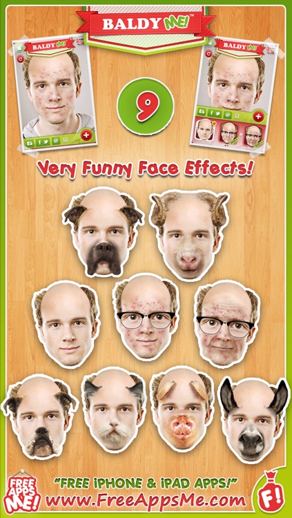 Baldy ME! FREE - Bald, Old and No Hair Selfie Yourself with Animal Face Photo Booth Effects Maker!