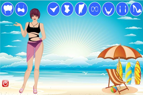 Beach Swimwear Dress up Game screenshot 2