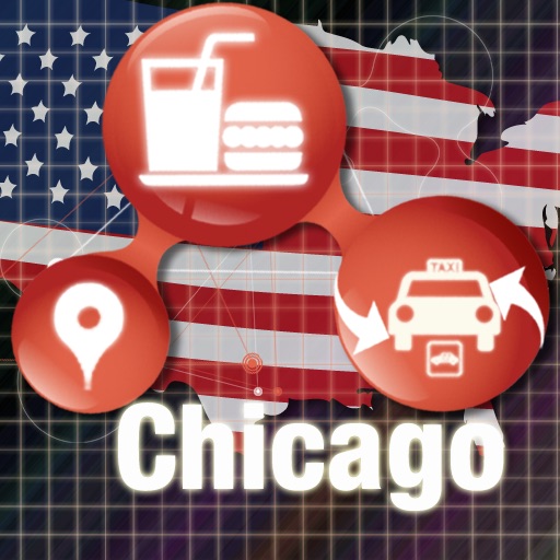 Chicago offline map icon