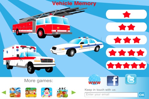 Vehicles Memo Game screenshot 2