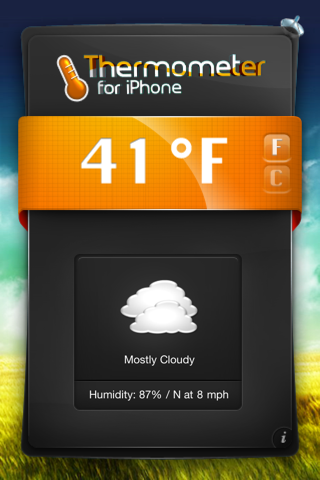 Thermometer for iPhone & iPod Touch - Get Temperature & Weather ! screenshot 2