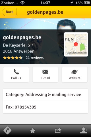 goldenpages.be screenshot 2